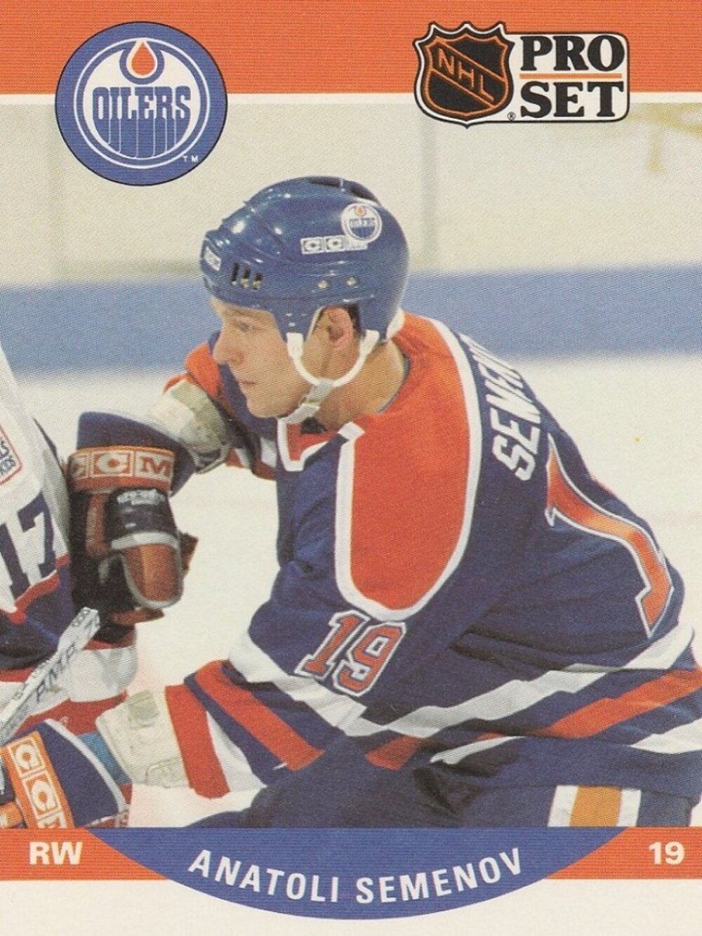 Anatoli Semenov - 1990 Pro Set Rookie Season Hockey Card